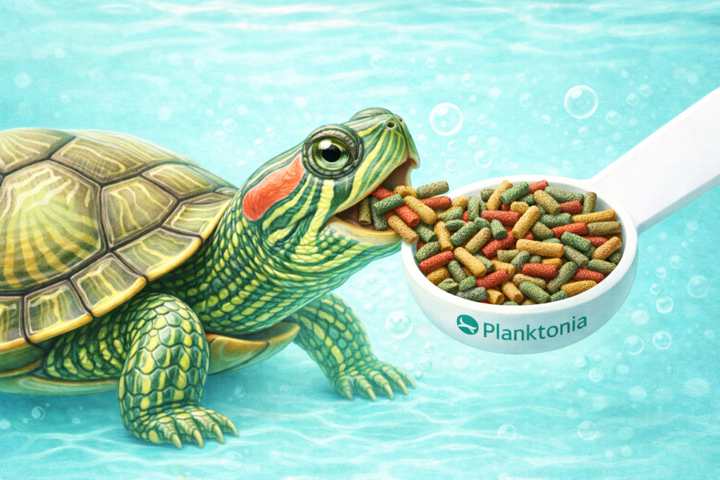 Корм для красноухих черепах Planktonia — сбалансированные гранулы для роста и крепкого панциря